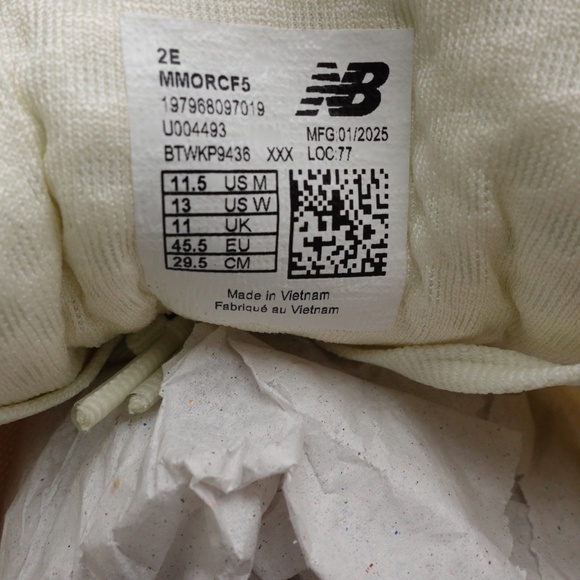 NEW WIDE 2E Men's New Balance Fresh Foam X More v5 Sneakers MMORCF5 - Picture 8 of 8